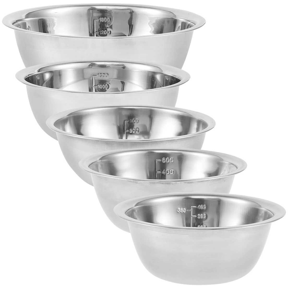 5 Pcs Stainless Steel Mixing Bowl Set 1