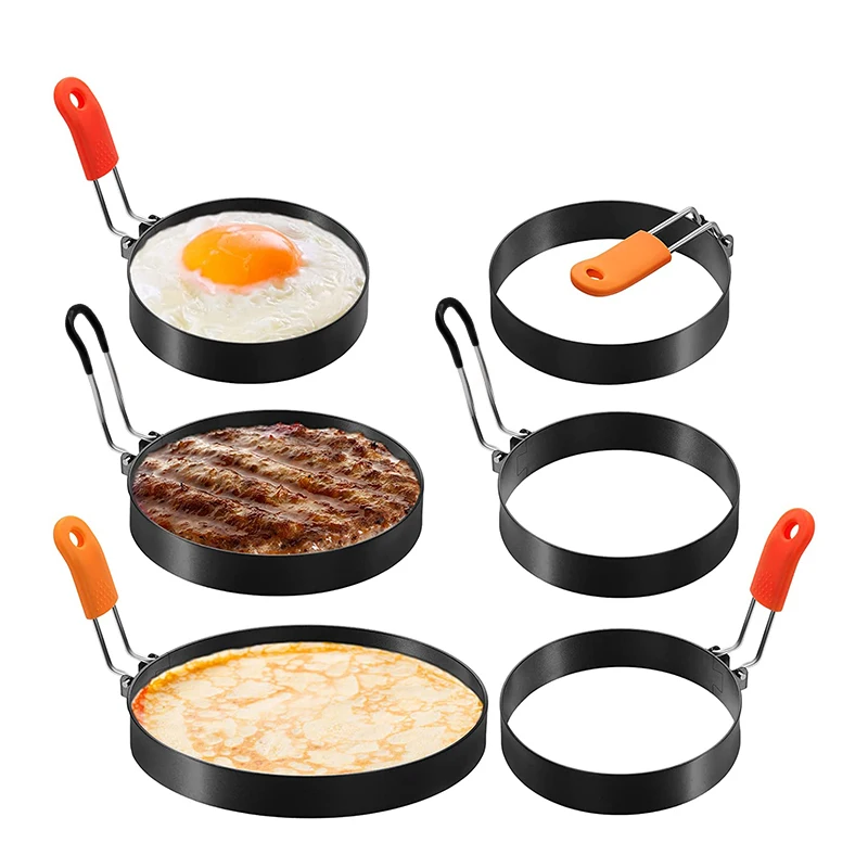 Professional Stainless Steel Egg Fried Ring Nonstick Round Pancake Mold 1